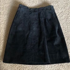 Black leather skirt